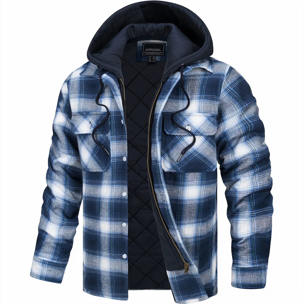 Warme Jacke mit Kapuze für den Herbst
